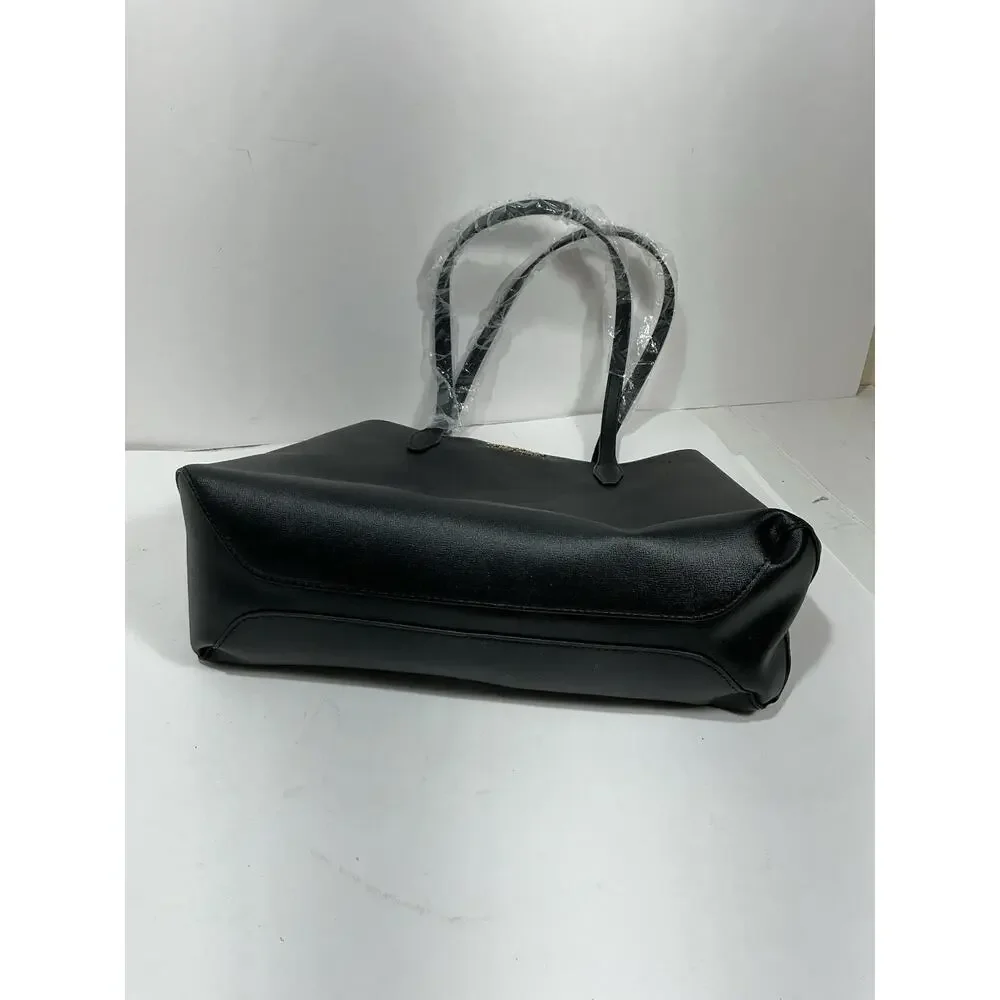 Kate Spade All Black Shoulder Tote Bag Purse NEW Read‎
